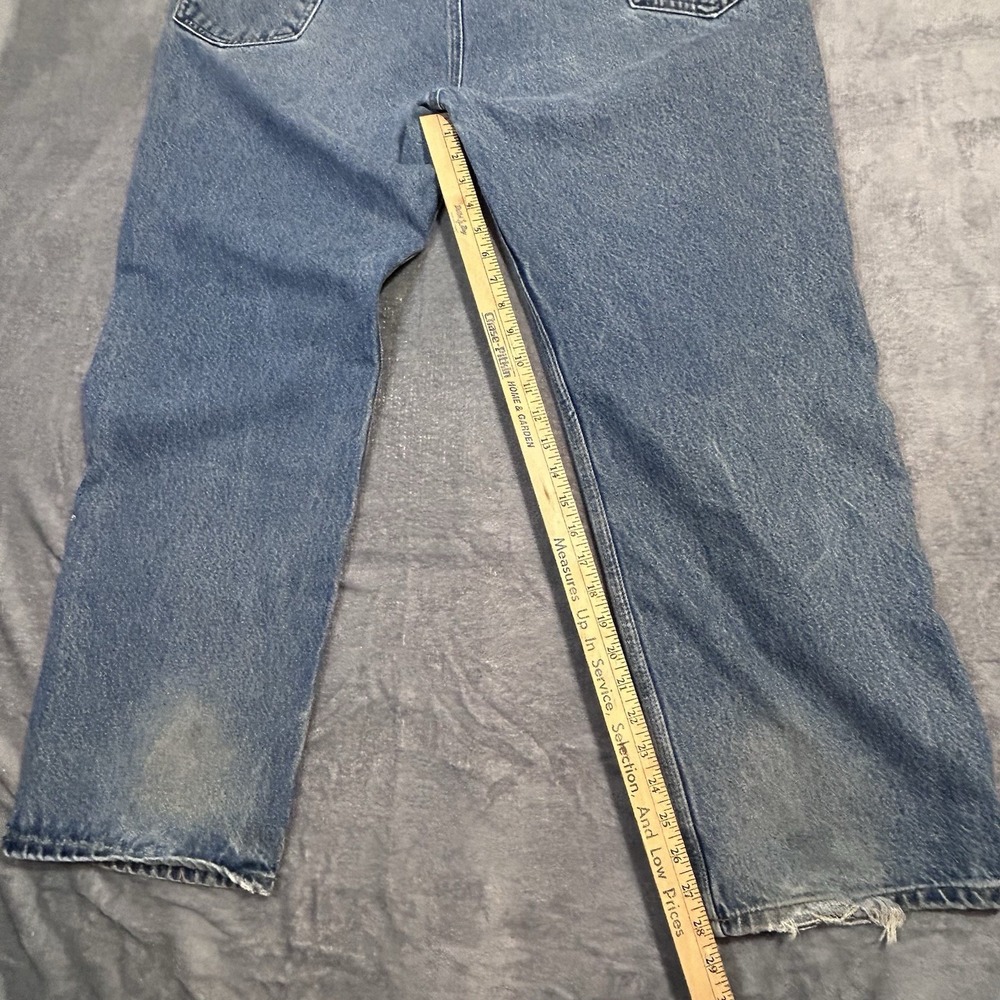 Carhartt Traditional Fit Blue denim Jeans workwear 5 pocket B480 DVB Mens 44x30‎ - Picture 11 of 11